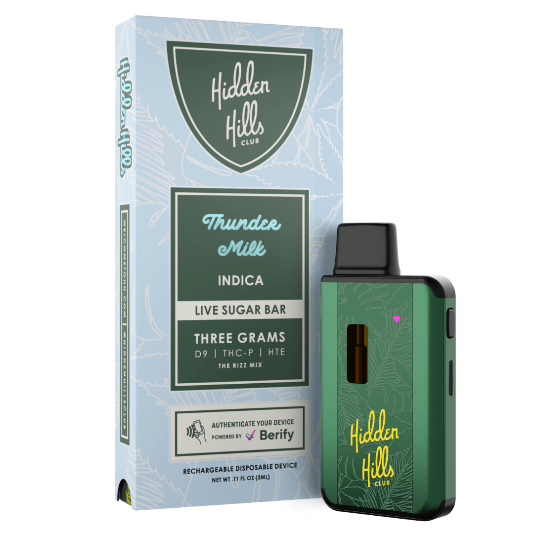 Hidden Hills Club Live Sugar 3G Disposable Vape