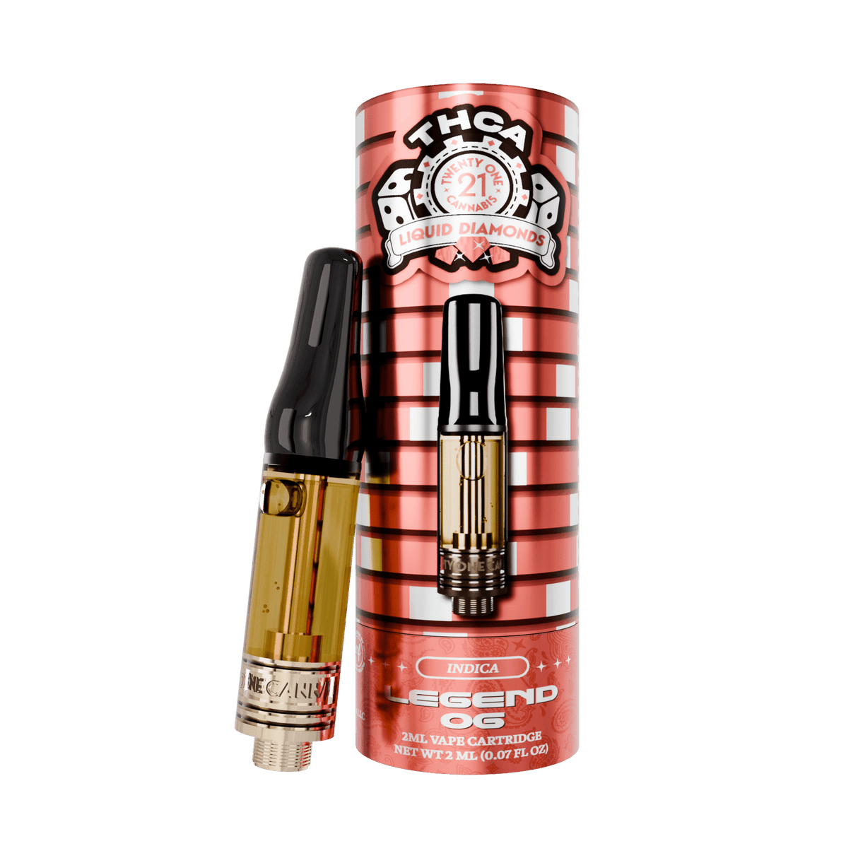 Twenty One Cannabis THC-A Diamonds 2G Vape Cartridge