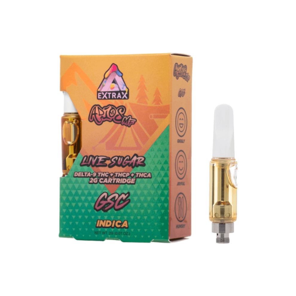 Delta Extrax Adios MF Live Sugar 2G Vape Cartridge
