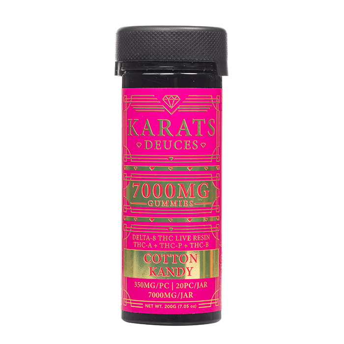 Carats Deuces Blend D8 7000mg Gummies