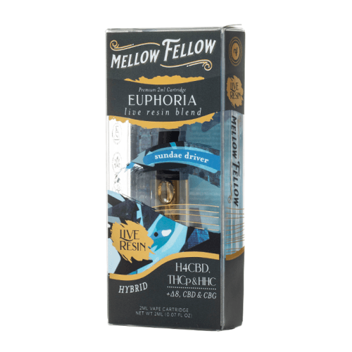 Mellow Fellow Euphoria Blend Live Resin 2G Vape Cartridge