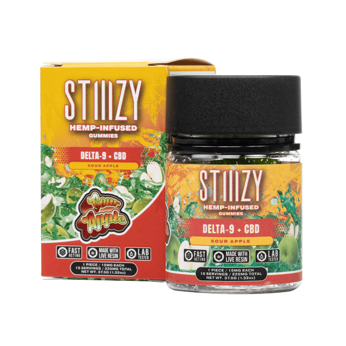 Stiiizy D9 Live Resin 225mg Gummies