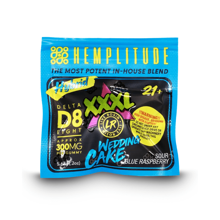 Hemplitude XXXL D8 THC Live Resin 300mg Gummies