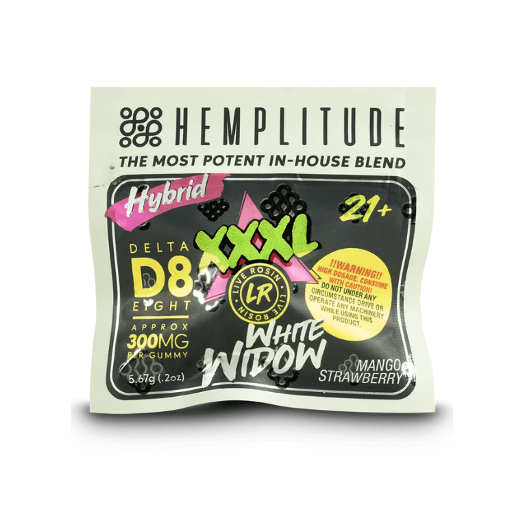 Hemplitude XXXL D8 THC Live Resin 300mg Gummies