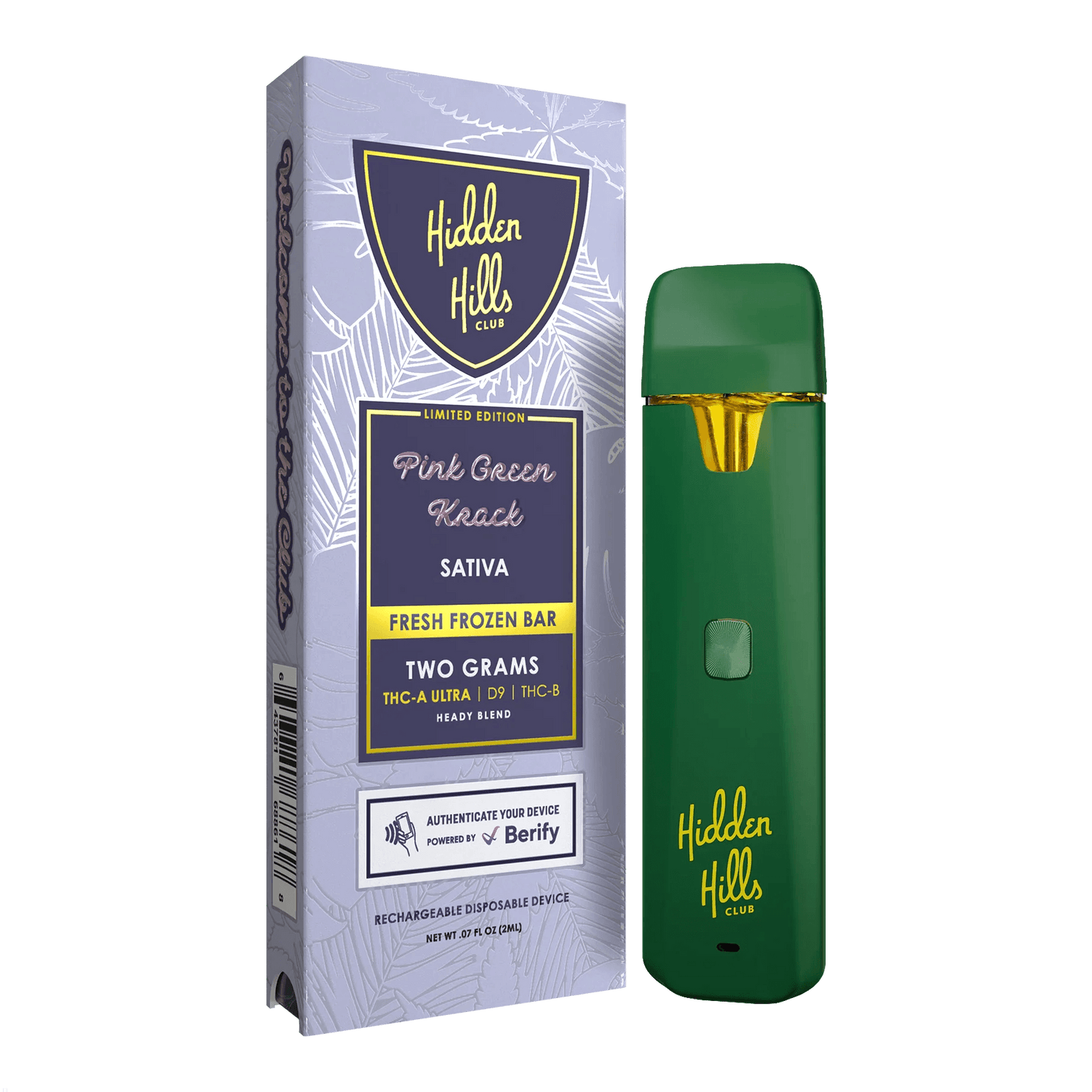 Hidden Hills Club Fresh Frozen 2G Disposable Vape