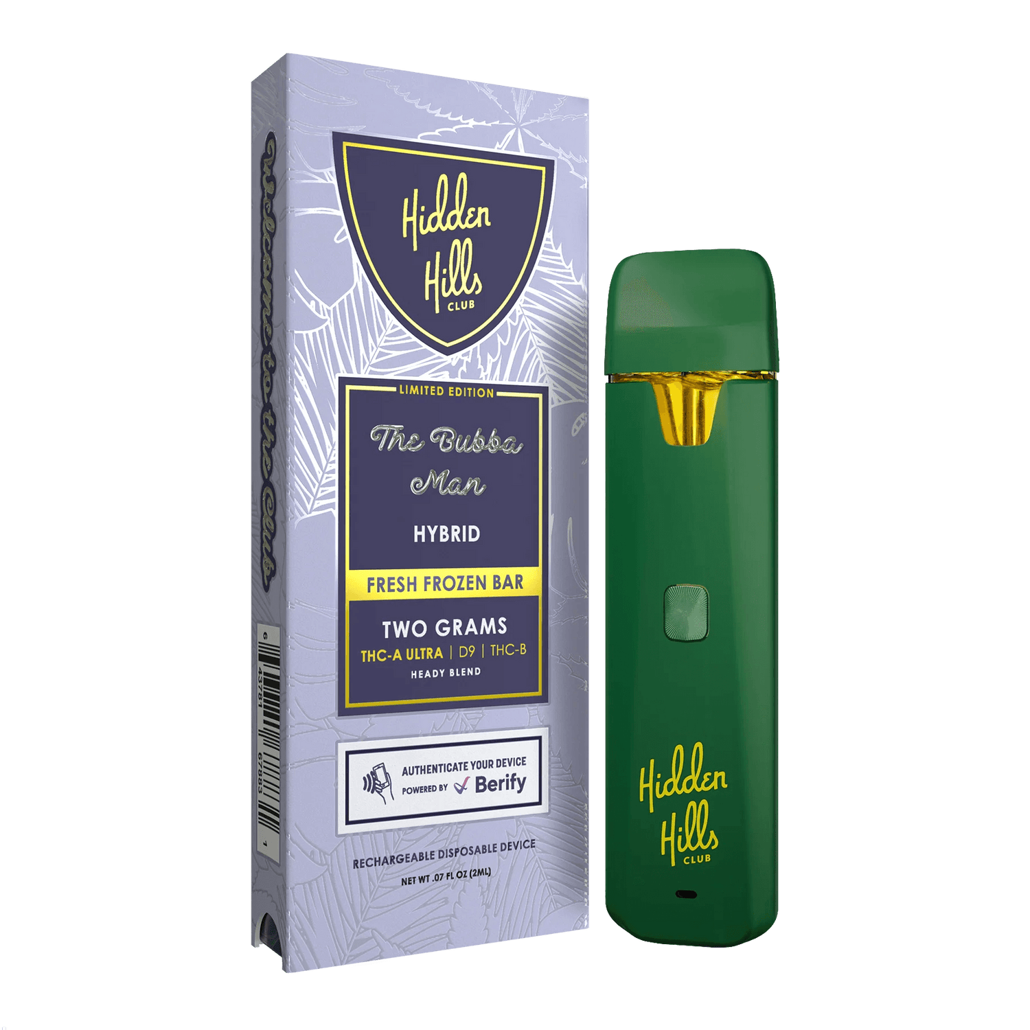 Hidden Hills Club Fresh Frozen 2G Disposable Vape