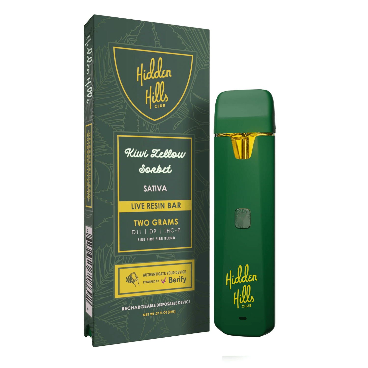 Hidden Hills Club Live Resin 2G Disposable Vape