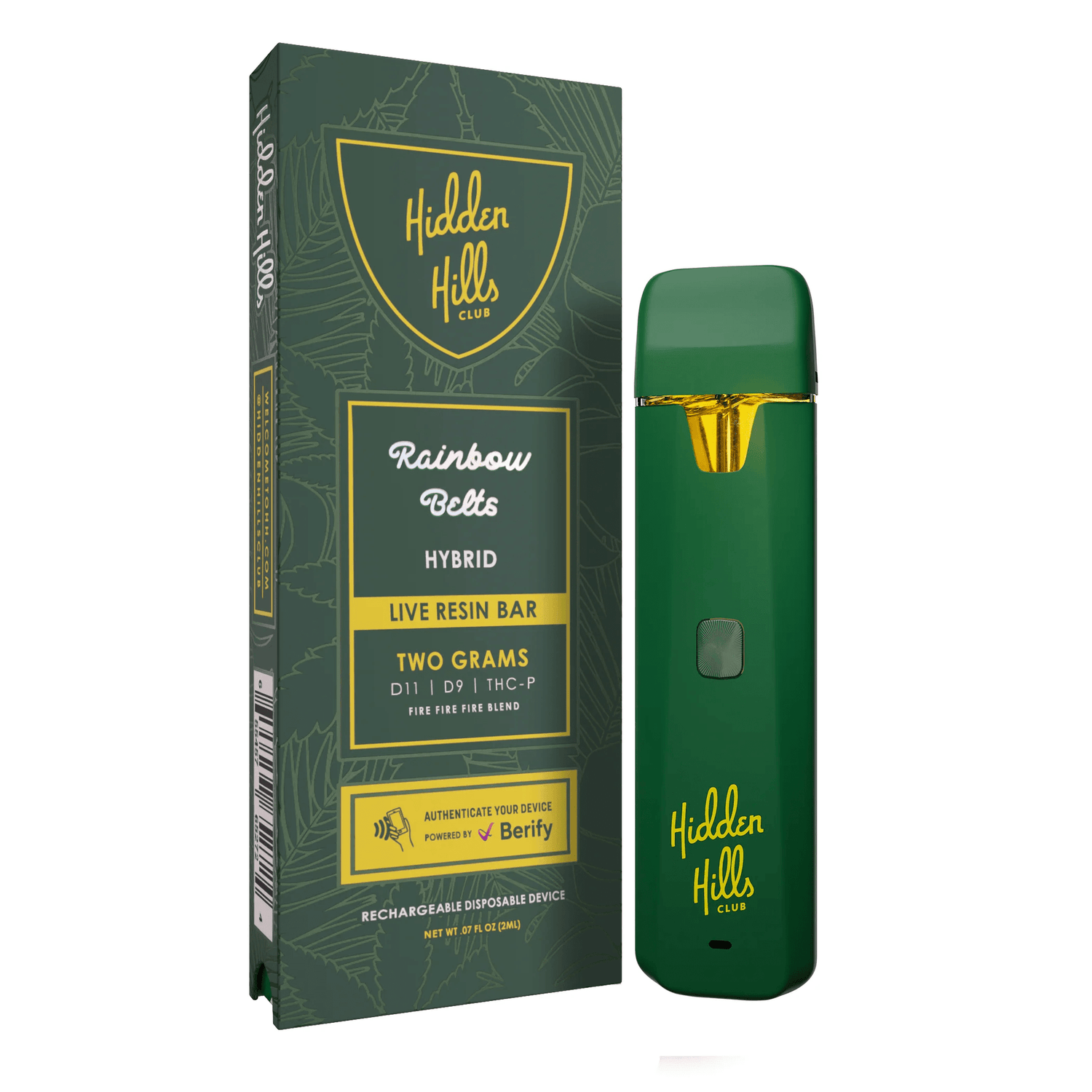Hidden Hills Club Live Resin 2G Disposable Vape