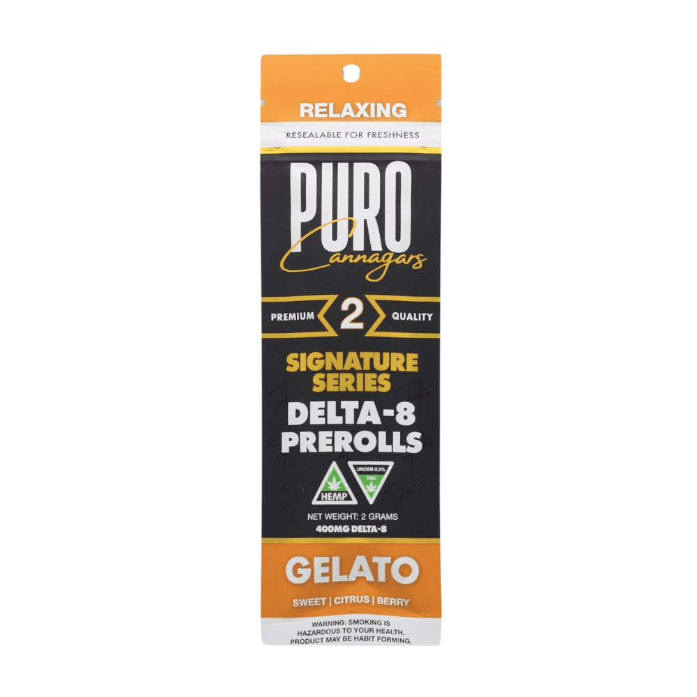 Puro Exotics D8 2G Cannagar Pre Roll Pack