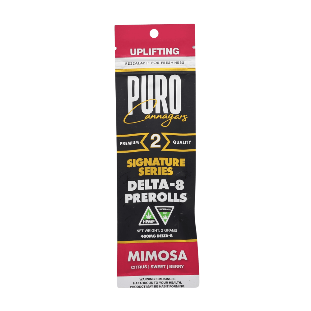 Puro Exotics D8 2G Cannagar Pre Roll Pack