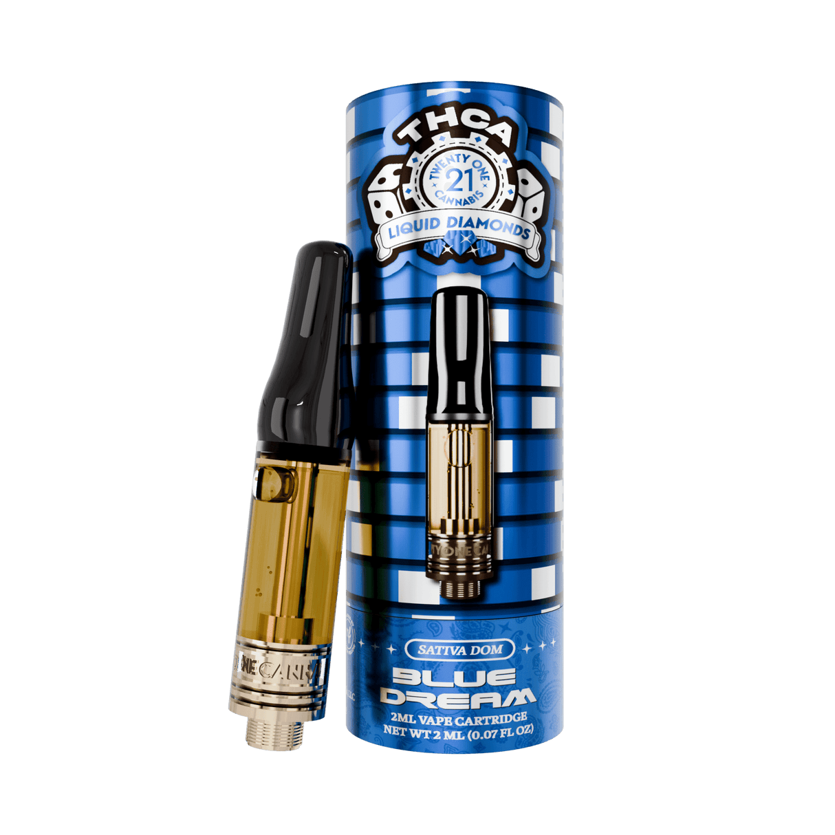 Twenty One Cannabis THC-A Diamonds 2G Vape Cartridge