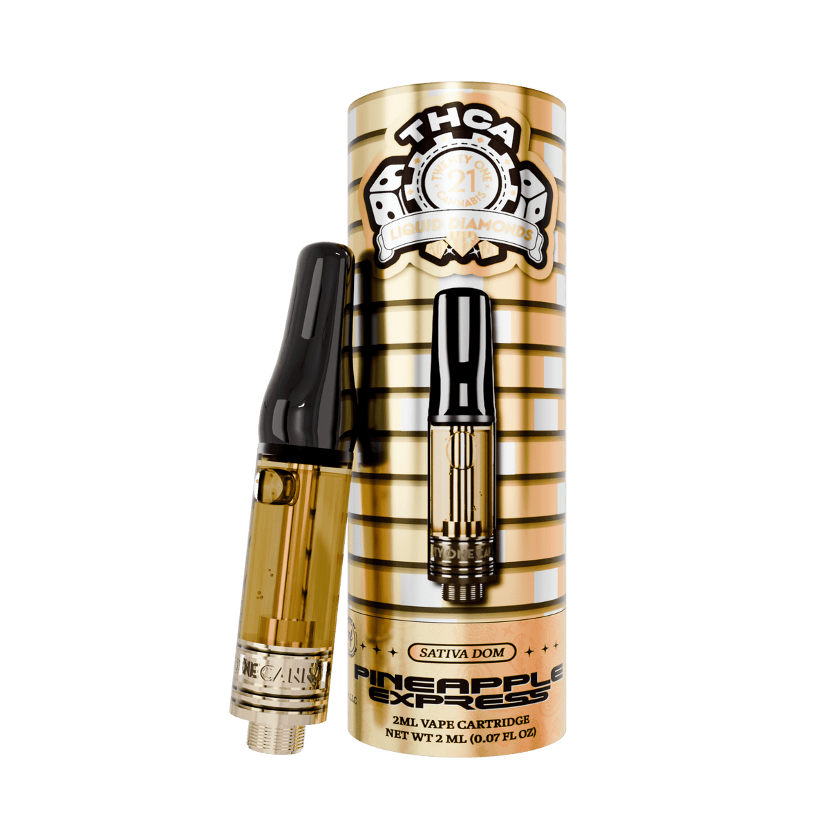 Twenty One Cannabis THC-A Diamonds 2G Vape Cartridge