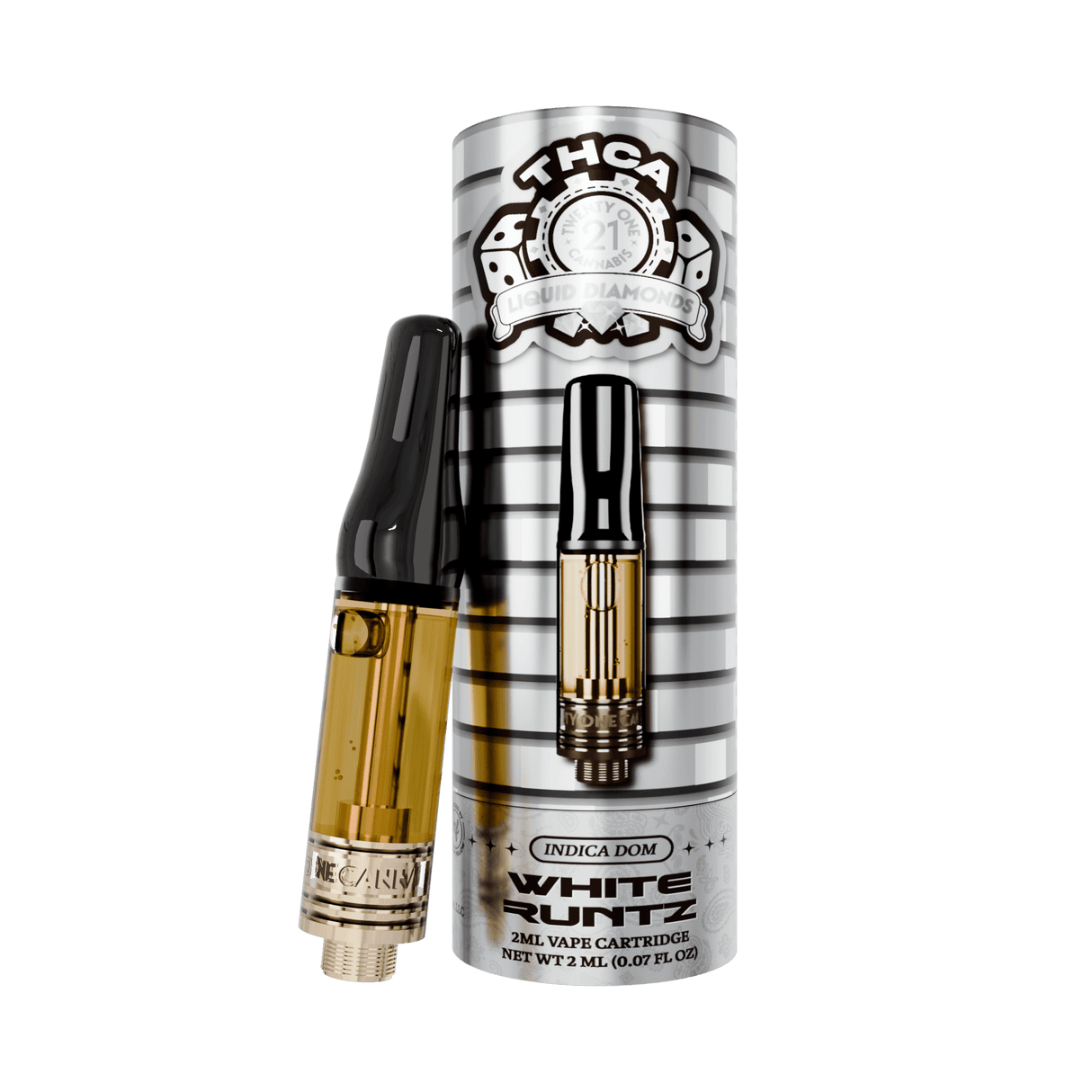 Twenty One Cannabis THC-A Diamonds 2G Vape Cartridge