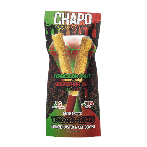 Chapo Extrax Blood Diamonds THC-A 3G Pre Roll Pack