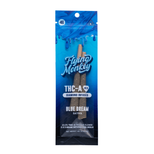 Flying Monkey THC-A Diamond 4G Pre Roll Pack