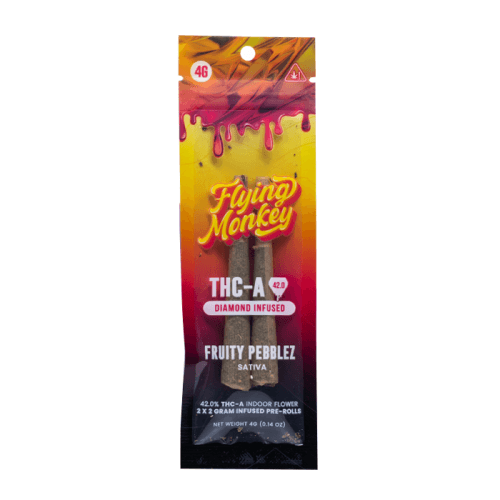 Flying Monkey THC-A Diamond 4G Pre Roll Pack