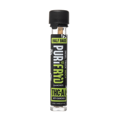 Half Bak'd Purifryd Diamonds THC-A 2G Pre Roll