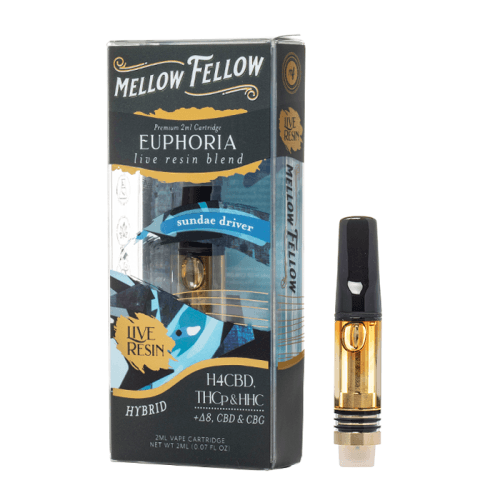Mellow Fellow Euphoria Blend Live Resin 2G Vape Cartridge