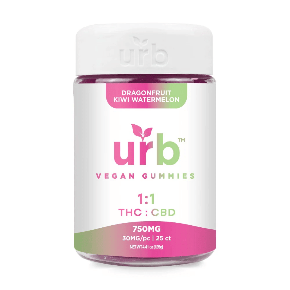 Urb 1:1 CBD THC Vegan 750mg Gummies